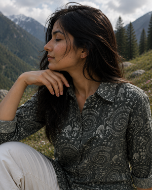 Mahi Cotton Printed Shirt — Relaxed Fit Full Sleeve Shirt