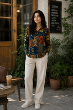 Rangrez Cotton Printed Shirt — Relaxed Fit Full Sleeve Shirt