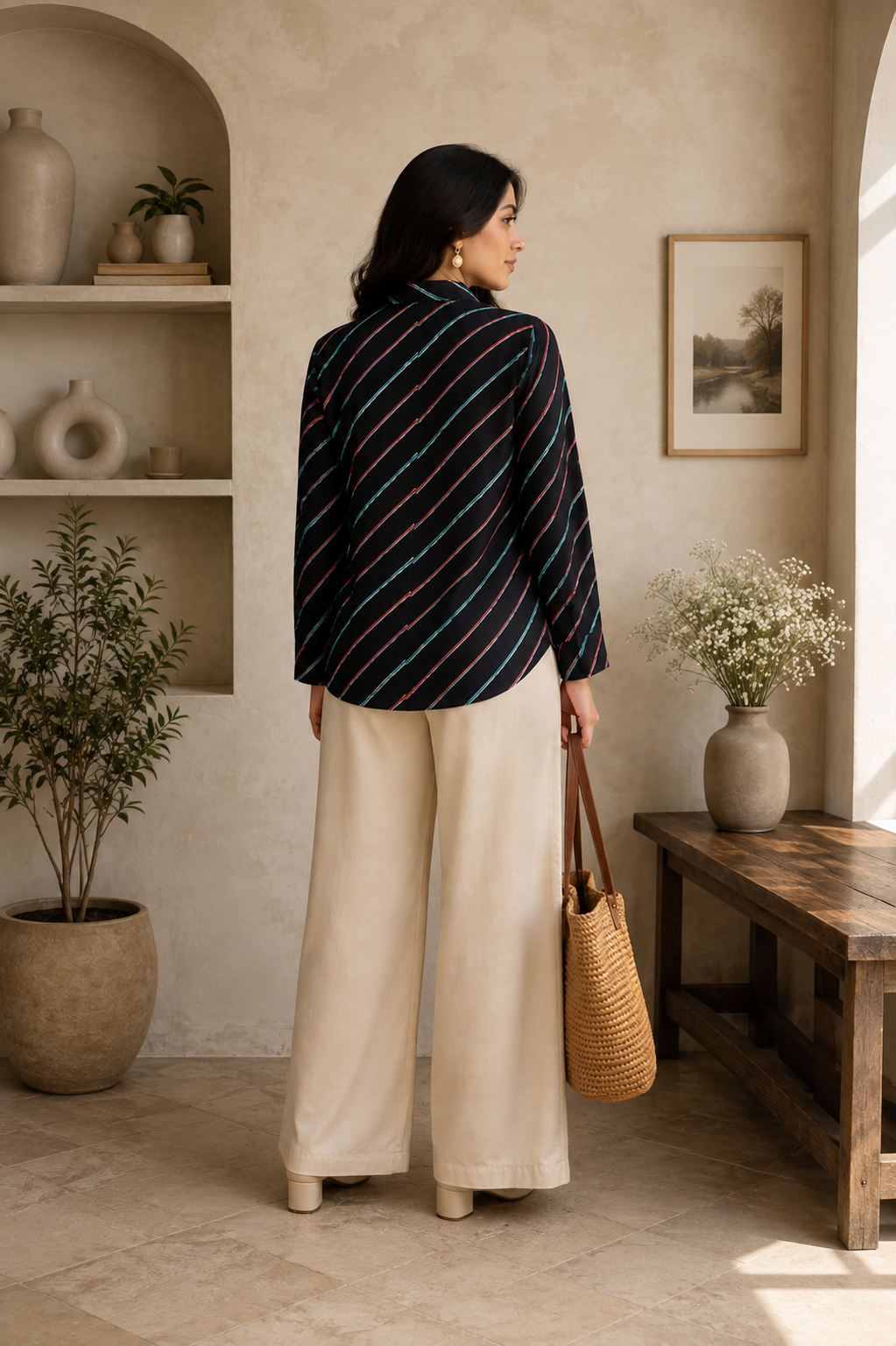 Avni Cotton Striped Shirt — Relaxed Fit Full Sleeve Shirt