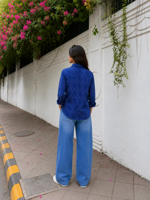 Avira Cotton Printed Shirt — Relaxed Fit Full Sleeve Shirt
