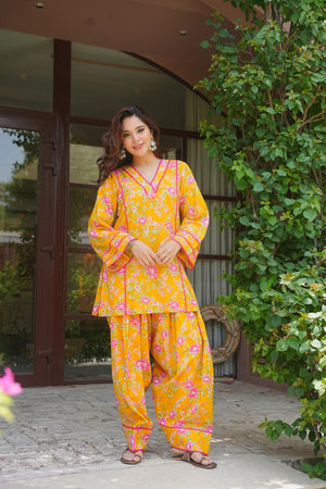 Rasiya Cotton Farshi Salwar Suit Set