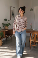 Kavya Cotton Printed Shirt — Relaxed Fit Full Sleeve Shirt