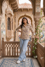 Siya Cotton Printed Shirt — Relaxed Fit Full Sleeve Shirt