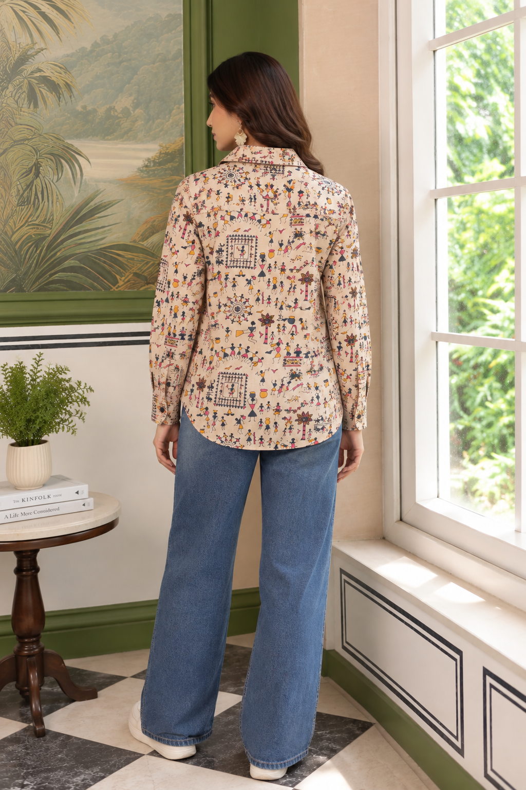 Siya Cotton Printed Shirt — Relaxed Fit Full Sleeve Shirt