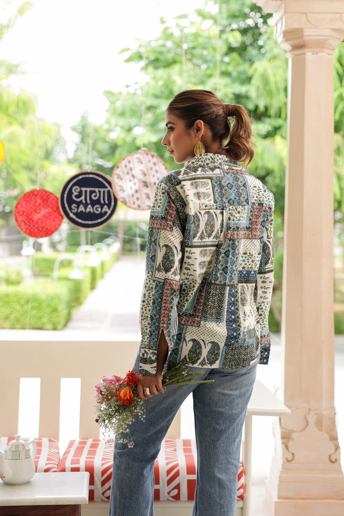 Anaya Cotton Printed Shirt — Relaxed Fit Full Sleeve Shirt