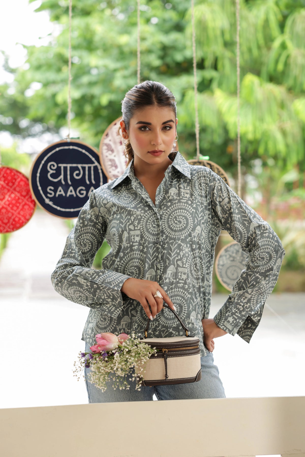 Mahi Cotton Printed Shirt — Relaxed Fit Full Sleeve Shirt
