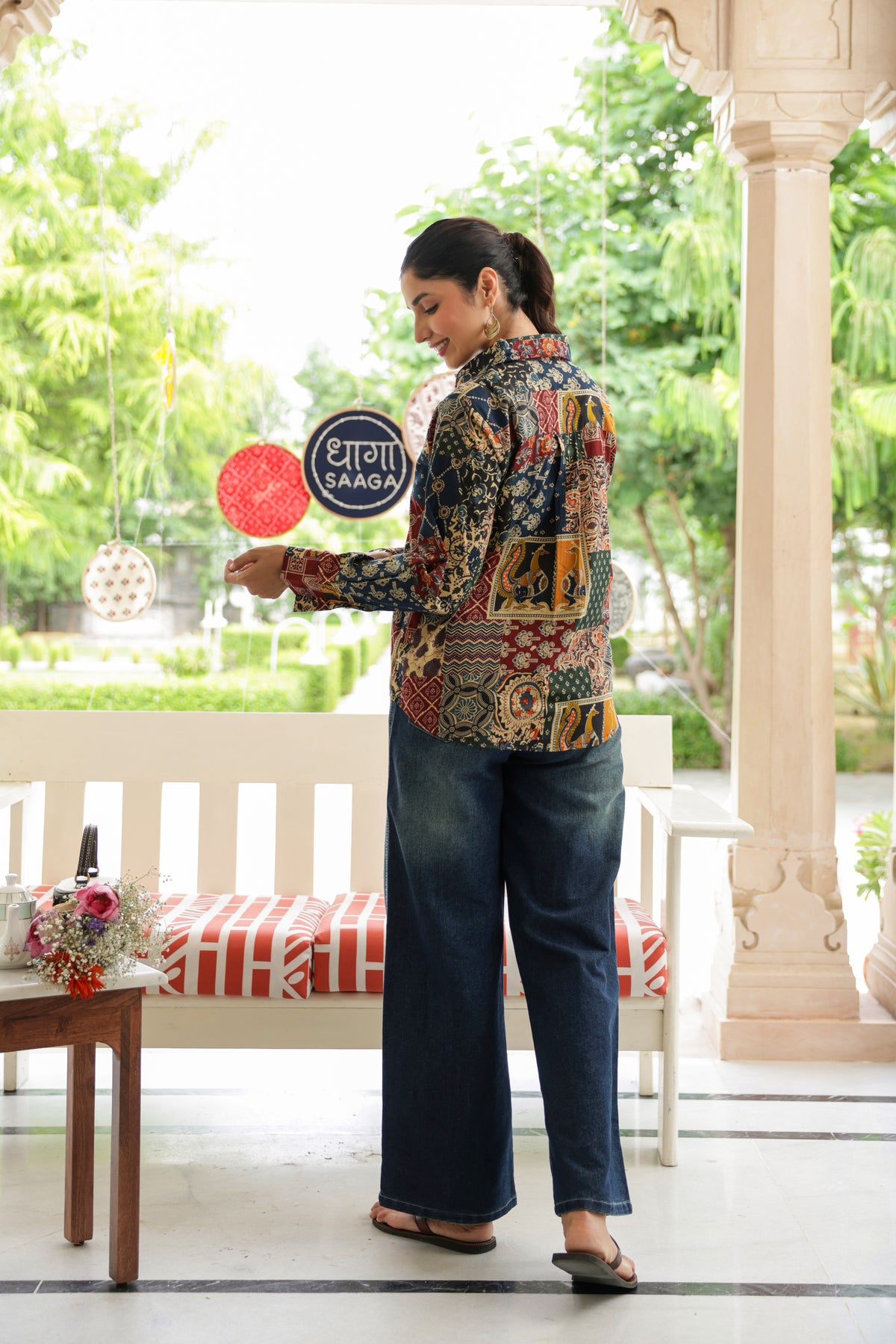 Rangrez Cotton Printed Shirt — Relaxed Fit Full Sleeve Shirt