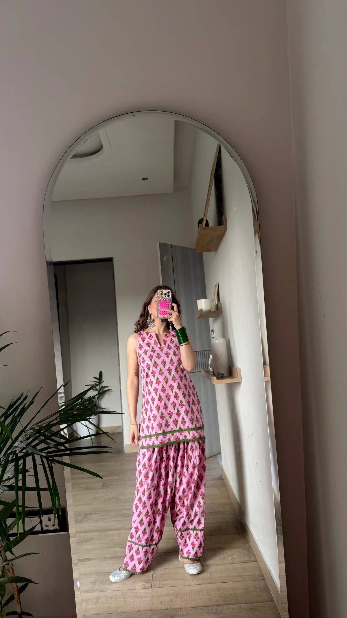 Pankhuri Cotton Farshi Kurta Set