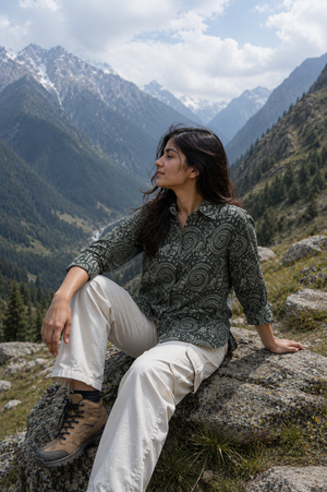 Mahi Cotton Printed Shirt — Relaxed Fit Full Sleeve Shirt
