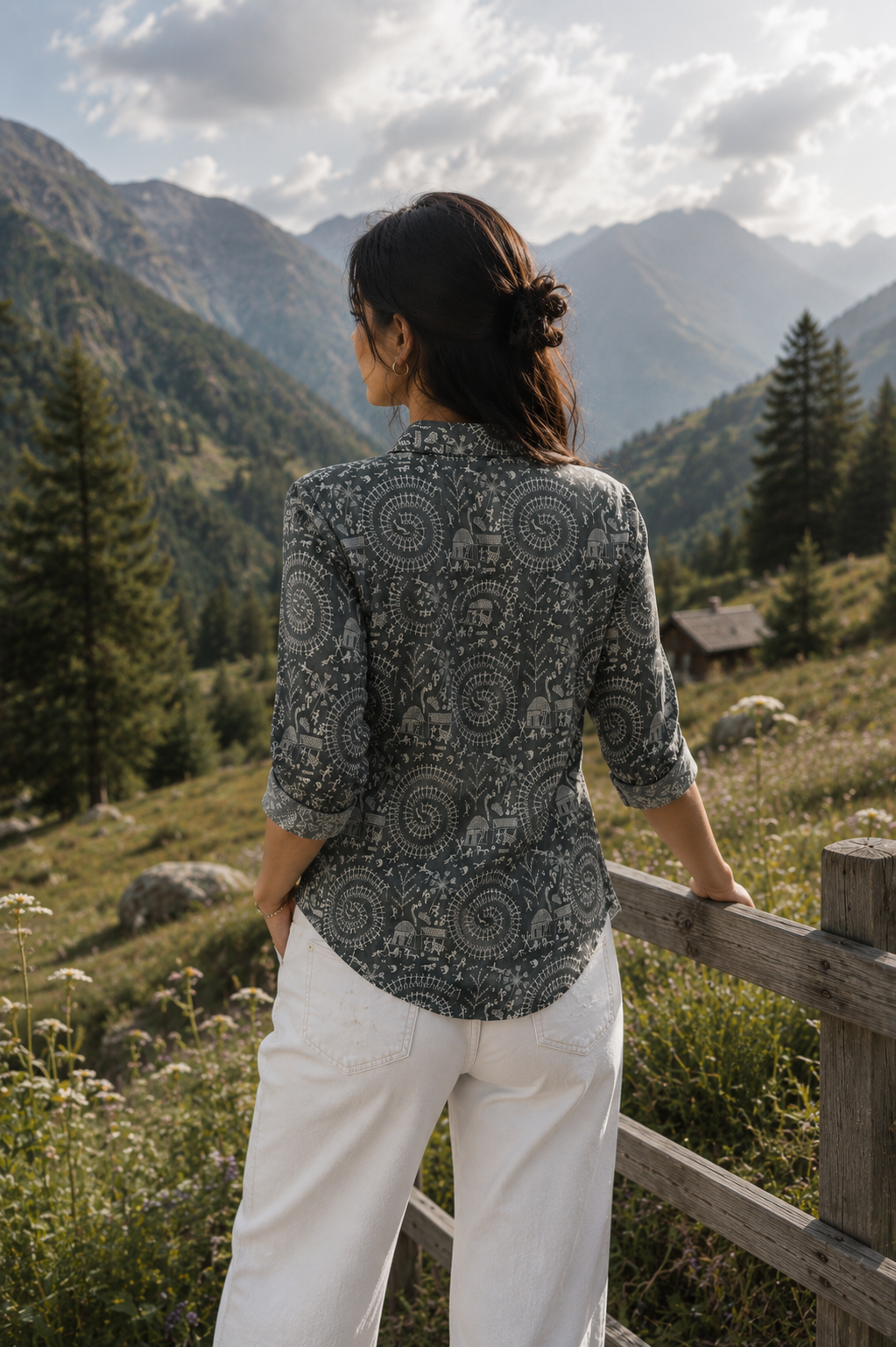 Mahi Cotton Printed Shirt — Relaxed Fit Full Sleeve Shirt
