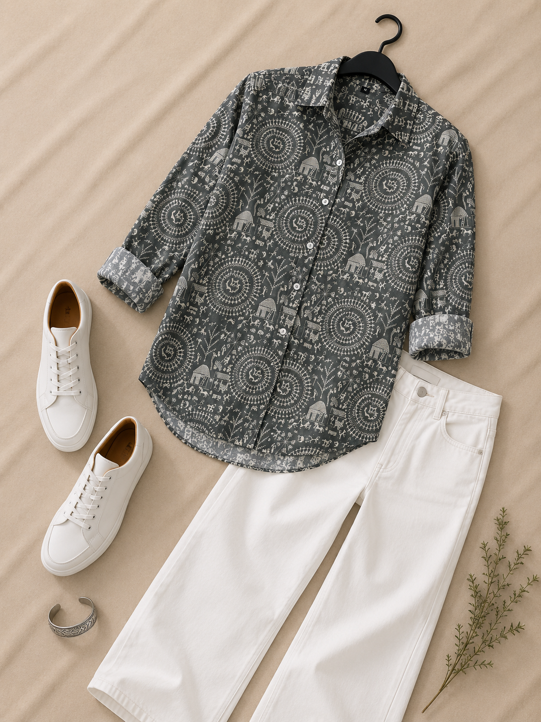 Mahi Cotton Printed Shirt — Relaxed Fit Full Sleeve Shirt