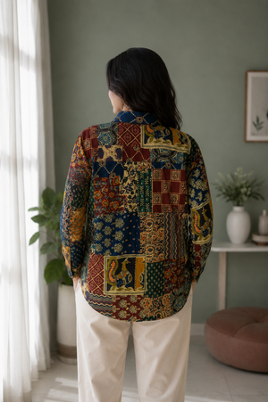 Rangrez Cotton Printed Shirt — Relaxed Fit Full Sleeve Shirt