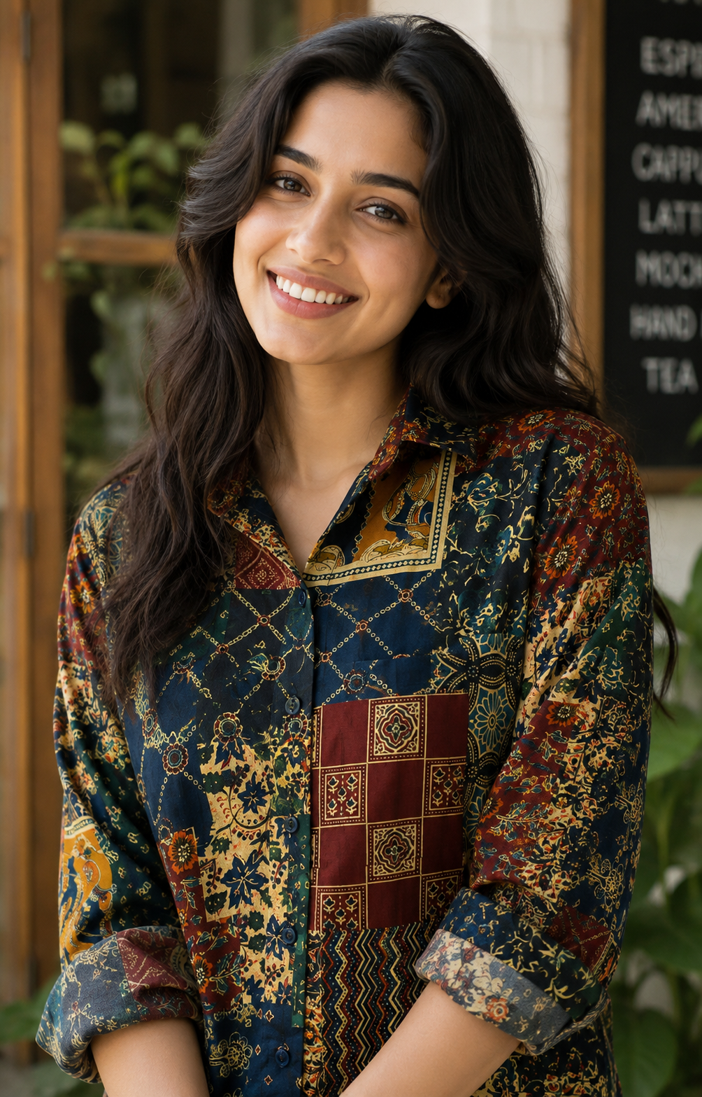 Rangrez Cotton Printed Shirt — Relaxed Fit Full Sleeve Shirt