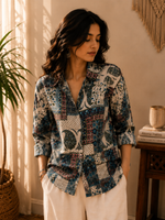 Anaya Cotton Printed Shirt — Relaxed Fit Full Sleeve Shirt