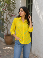 Ishani Cotton Striped Shirt — Relaxed Fit Full Sleeve Shirt