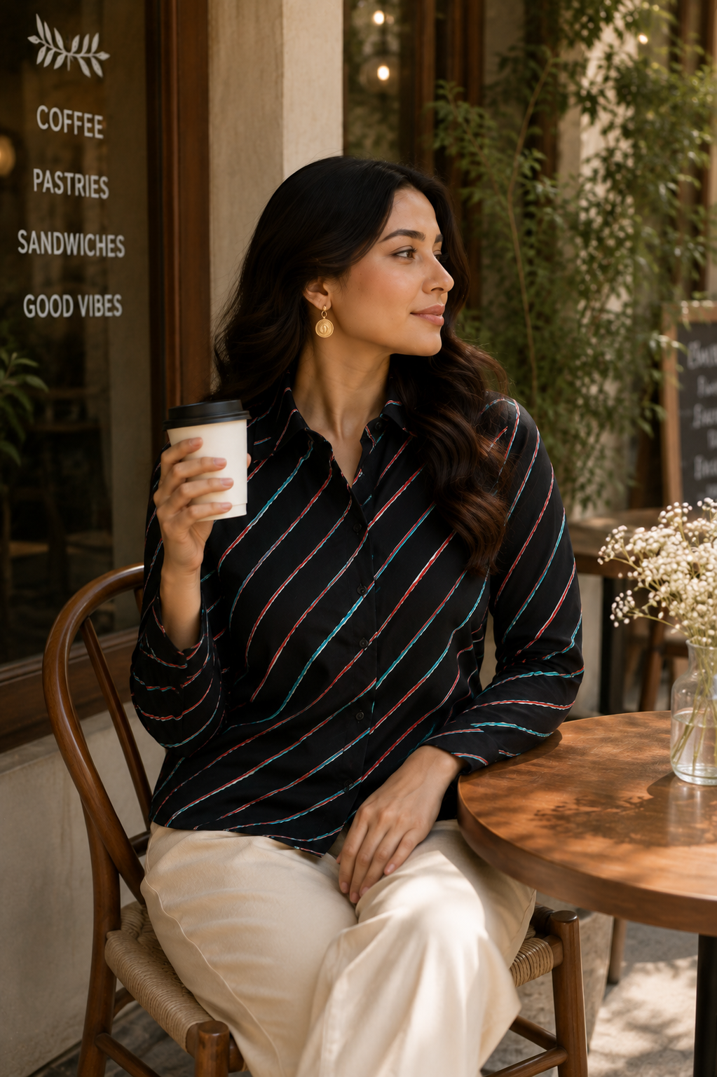 Avni Cotton Striped Shirt — Relaxed Fit Full Sleeve Shirt