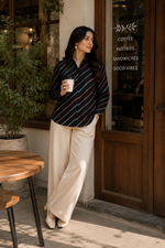Avni Cotton Striped Shirt — Relaxed Fit Full Sleeve Shirt