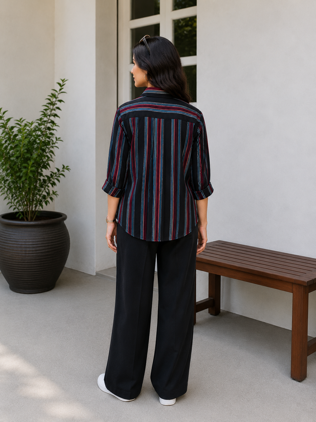 Neer Cotton Striped Shirt — Relaxed Fit Full Sleeve Shirt