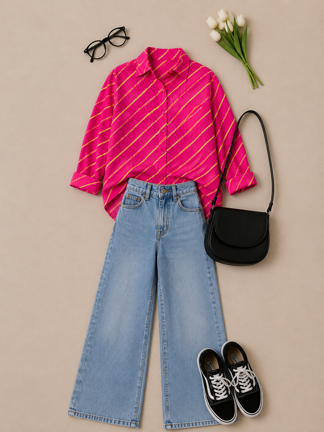 Ruhani Cotton Striped Shirt — Relaxed Fit Full Sleeve Shirt