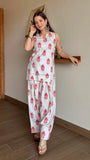 Ivory Red Mughal Buti Cotton Farshi Salwar Set